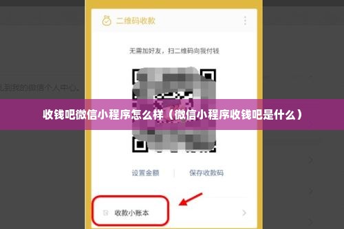 收钱吧微信小程序怎么样（微信小程序收钱吧是什么）