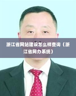 浙江省网站建设怎么样查询（浙江省网办系统）