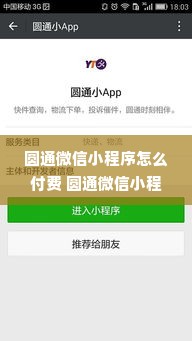 圆通微信小程序怎么付费 圆通微信小程序怎么付费取快递