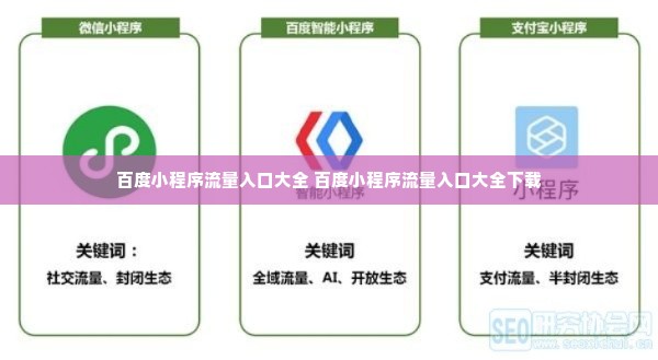 百度小程序流量入口大全 百度小程序流量入口大全下载