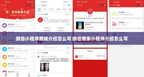 微信小程序商城介绍怎么写 微信商家小程序介绍怎么写