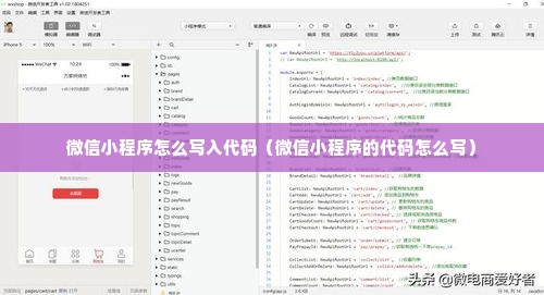微信小程序怎么写入代码（微信小程序的代码怎么写）