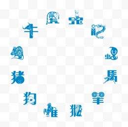 12生肖艺术字 12生肖艺术字体