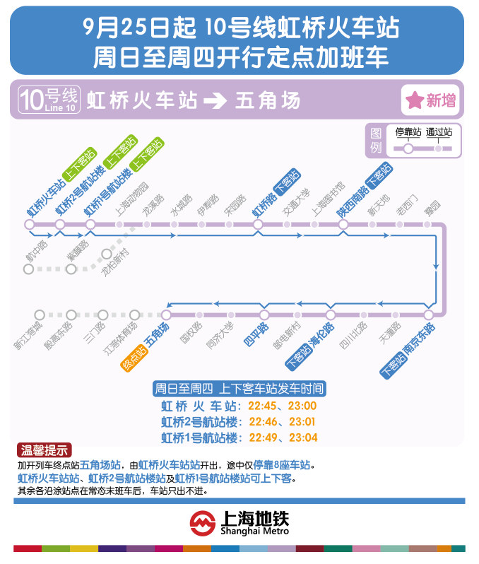 周末上海地铁运营时间 过年期间上海地铁运营时间