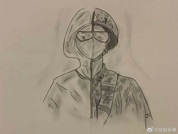 新冠病毒医生怎么画素描 关于新型冠状病毒的素描画图片