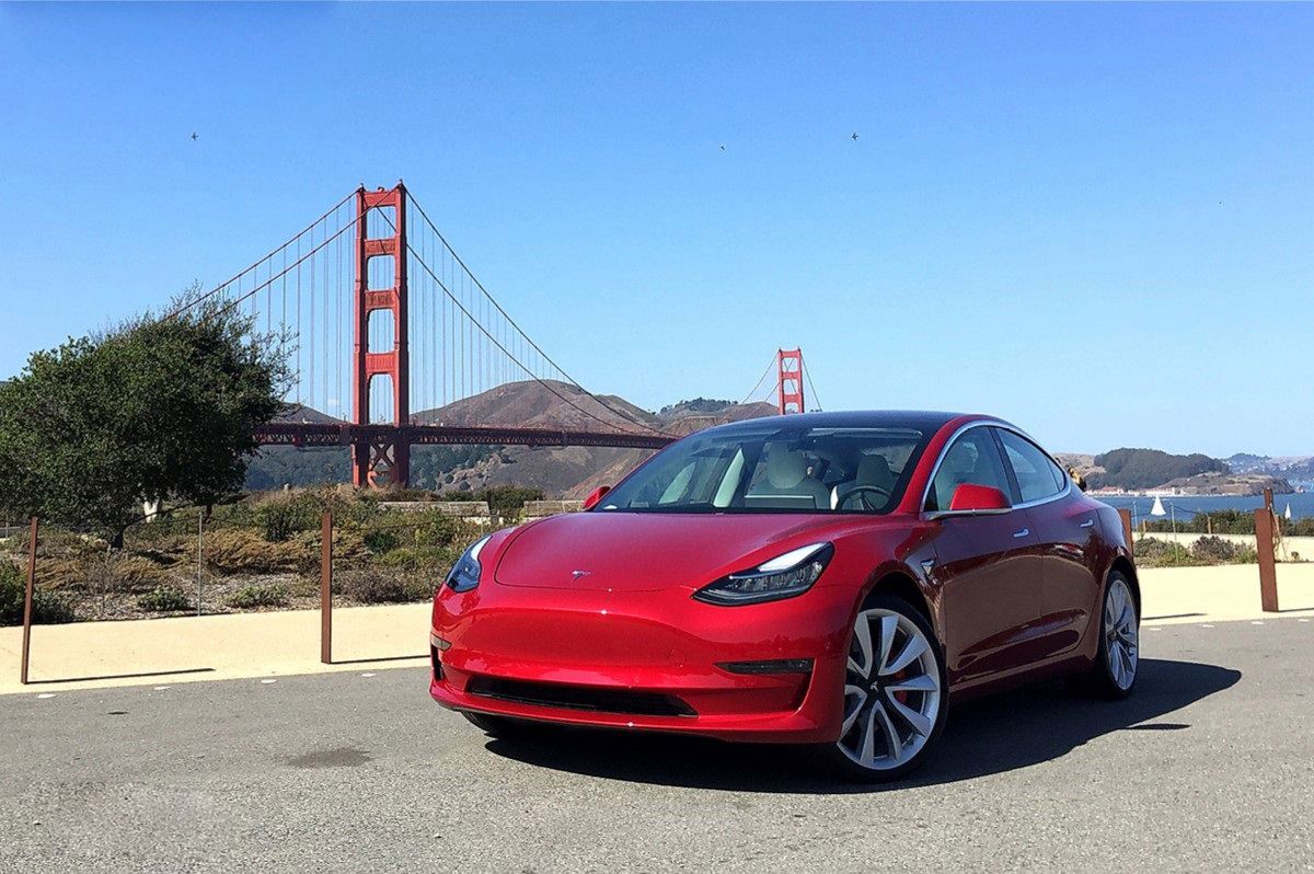 旧金山买特斯拉model3 第一辆车买特斯拉model 3