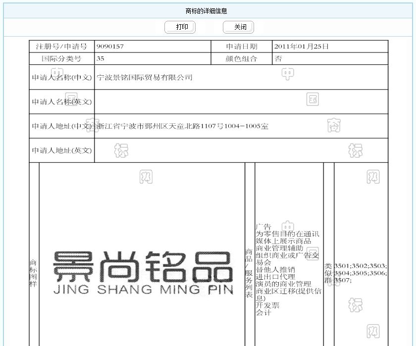 网店35类商标 开网店需要注册商标35类吗