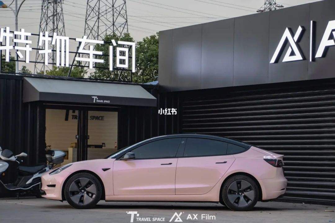 model3木纹饰板改色 特斯拉model3车身改色