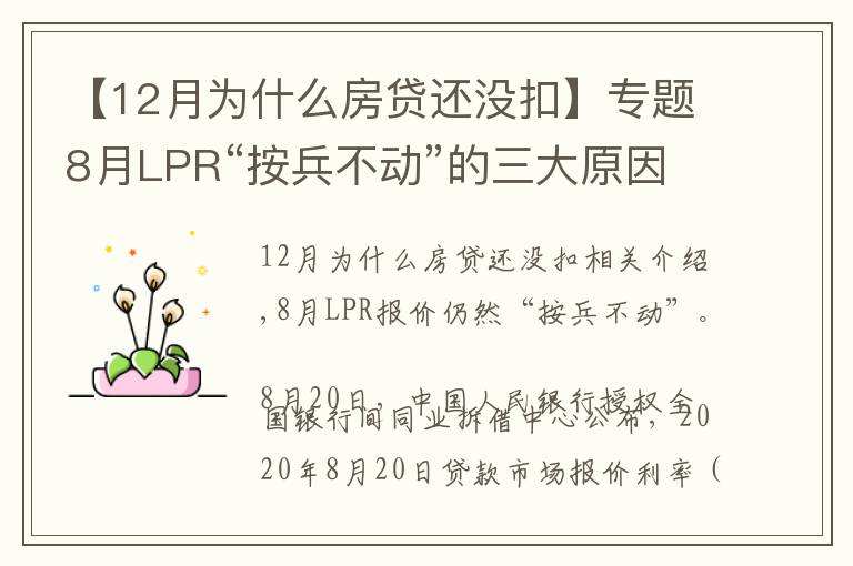 lpr连续三期按兵不动 LPR连续17个月按兵不动