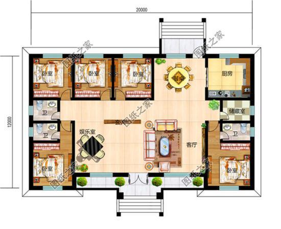 农村房屋设计图纸免费 农村自建房免费图纸15ⅹ13