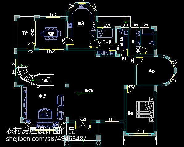 复式别墅设计图纸 复式楼别墅图片大全 设计图