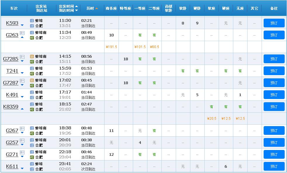 黄山到蚌埠火车时刻表 黄山到蚌埠火车时刻表查询