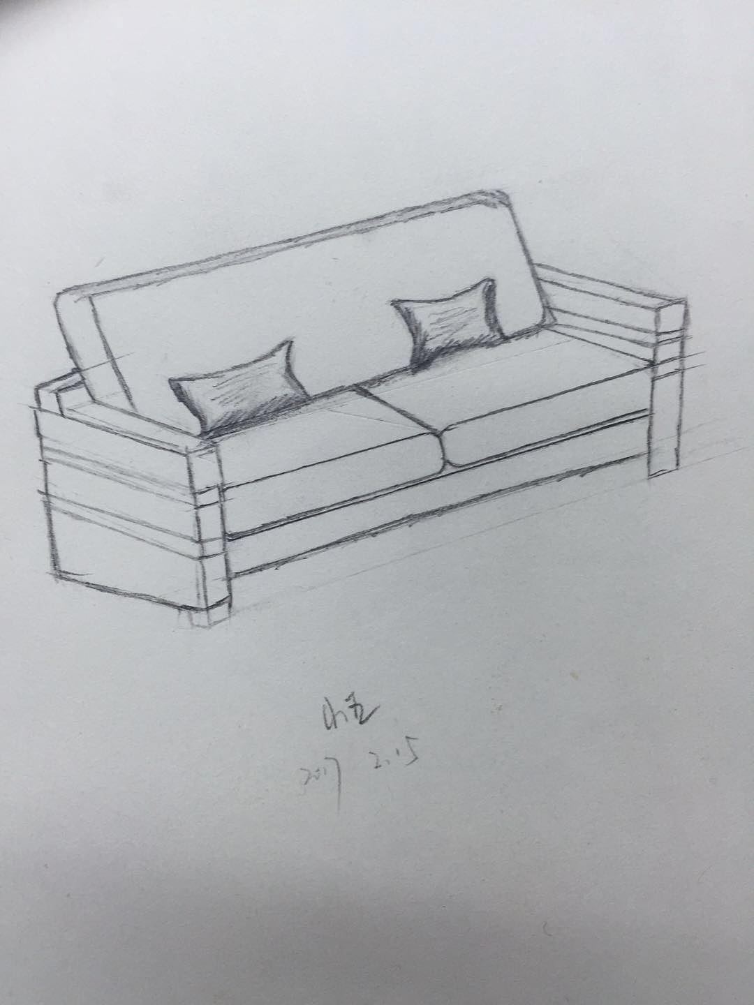 素描沙发 素描沙发怎么画